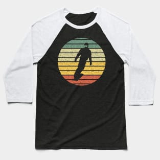 Snowboard Silhouette Vintage Baseball T-Shirt